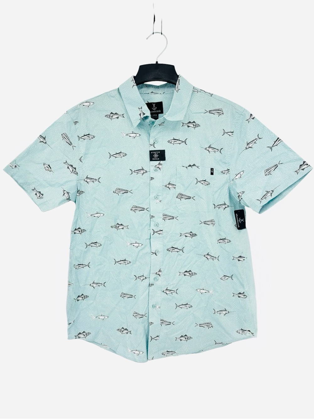 Shorebreak Men’s Coastal Short Sleeve Button Up Shirt